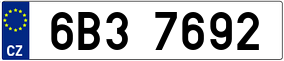 Trailer License Plate